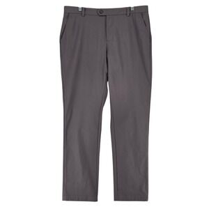 Mizzen+Main Men 35 x 31.5 Upton Chino Pant Gray Performance Commuter Work Travel